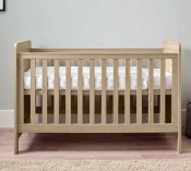 Mamas & Papas Atlas Furniture Range "Light Oak" Cotbed